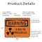 Signmission Radiation & Laser Sign, 7 in H x 10 in W, Plastic, Rectangle OS-2PACK-WS-P-710-L-12951 - alternate 5